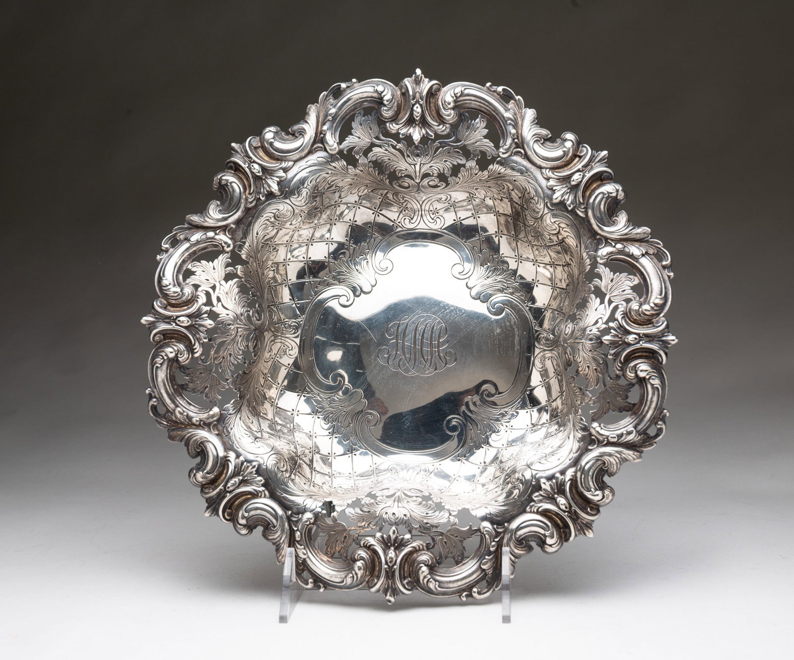 FRANK W. SMITH STERLING SILVER PIERCED EDGE BOWL. (1 of 8)