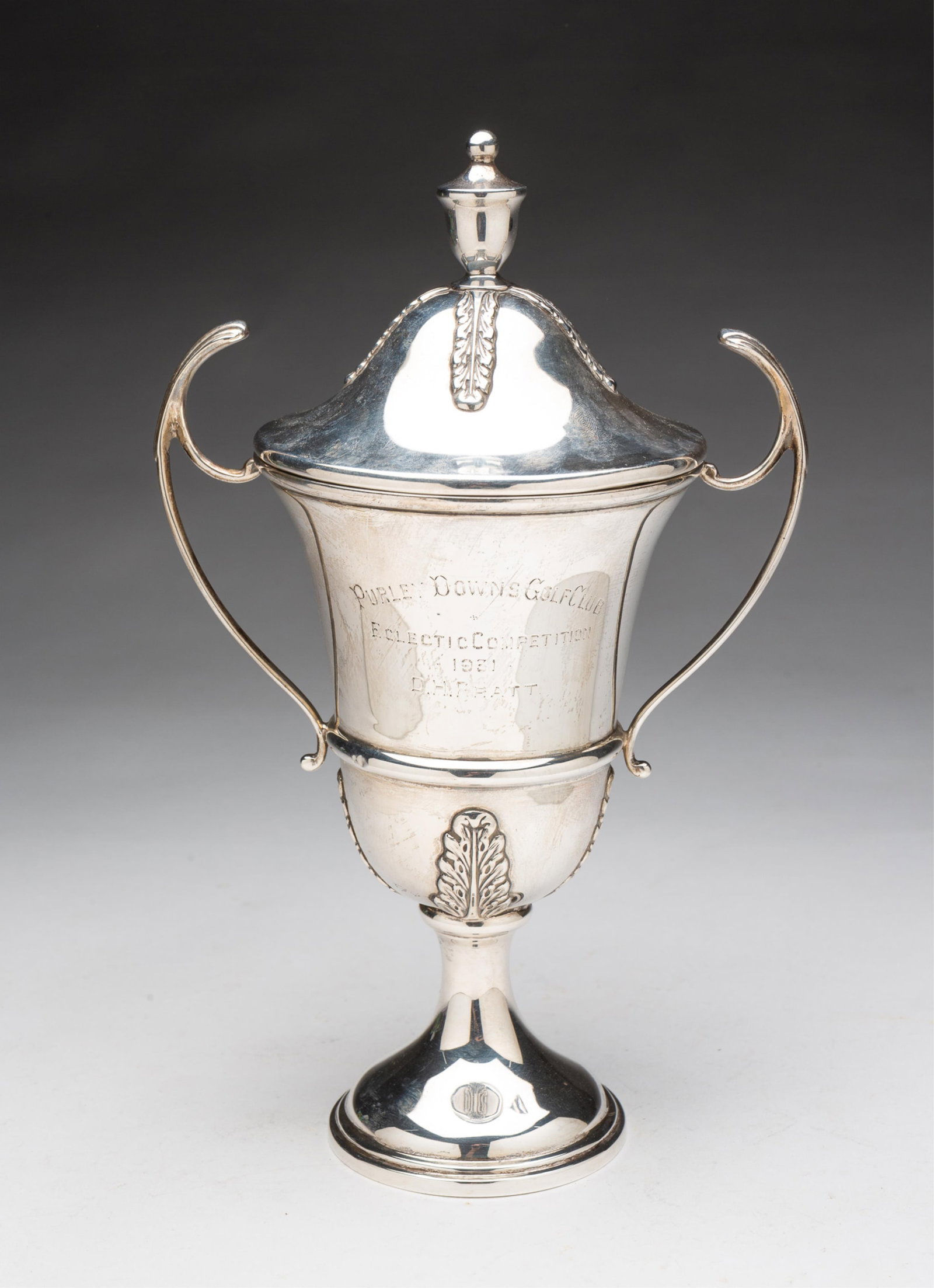 BIRMINGHAM STERLING SILVER LIDDED TROPHY CUP. (1 of 6)