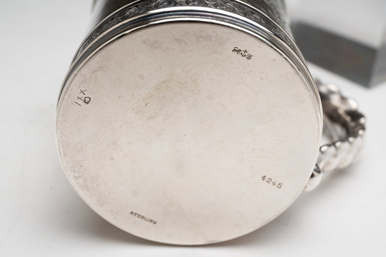 GORHAM STERLING SILVER TROPHY MUG. - 5