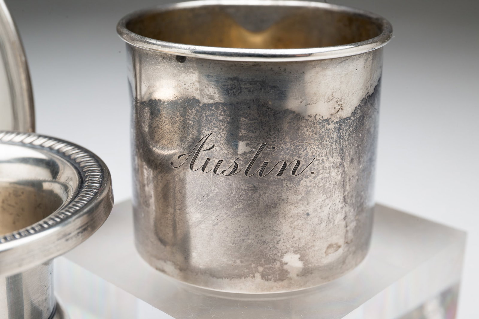 THREE STERLING SILVER ITEMS. - 3