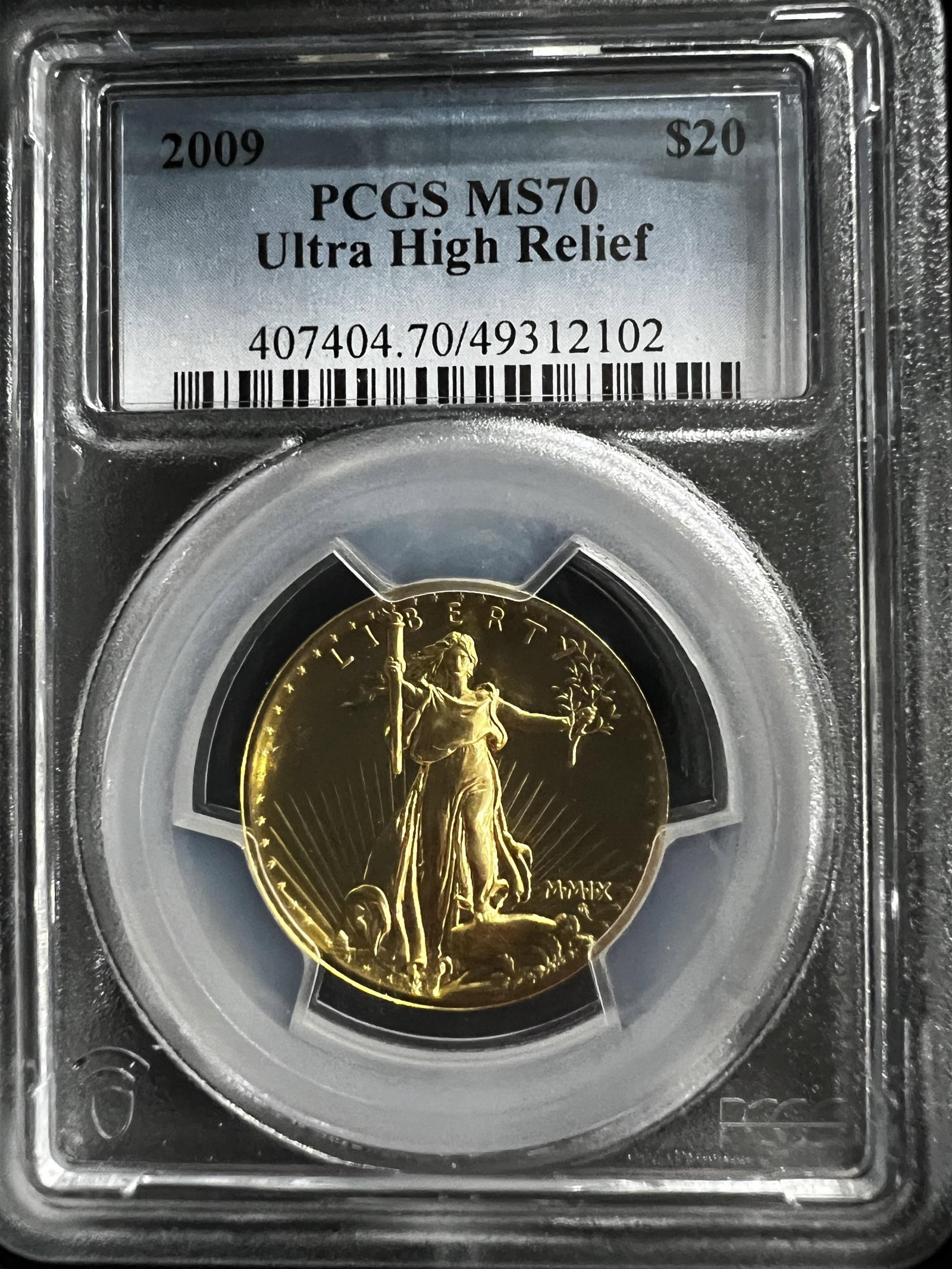 U.S. GOLD 2009 $20 LIBERTY COIN. (1 of 2)