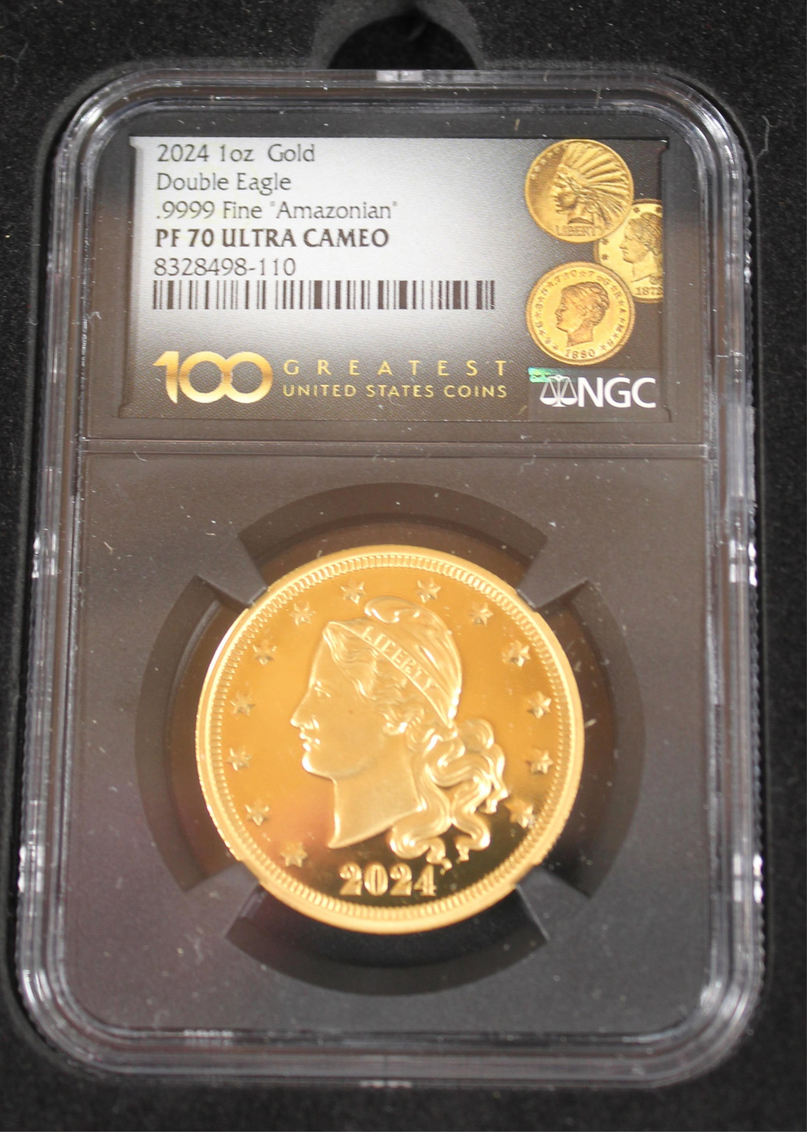 GOLD 2024 DOUBLE EAGLE "AMAZONIAN" COIN (1 of 3)