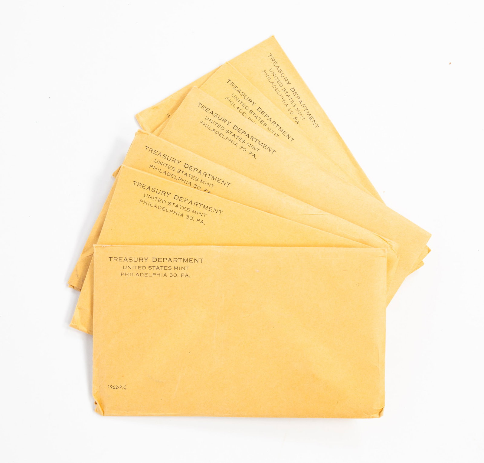 GROUP OF SEVEN U.S. PROOF COIN SETS 1962. (1 of 2)