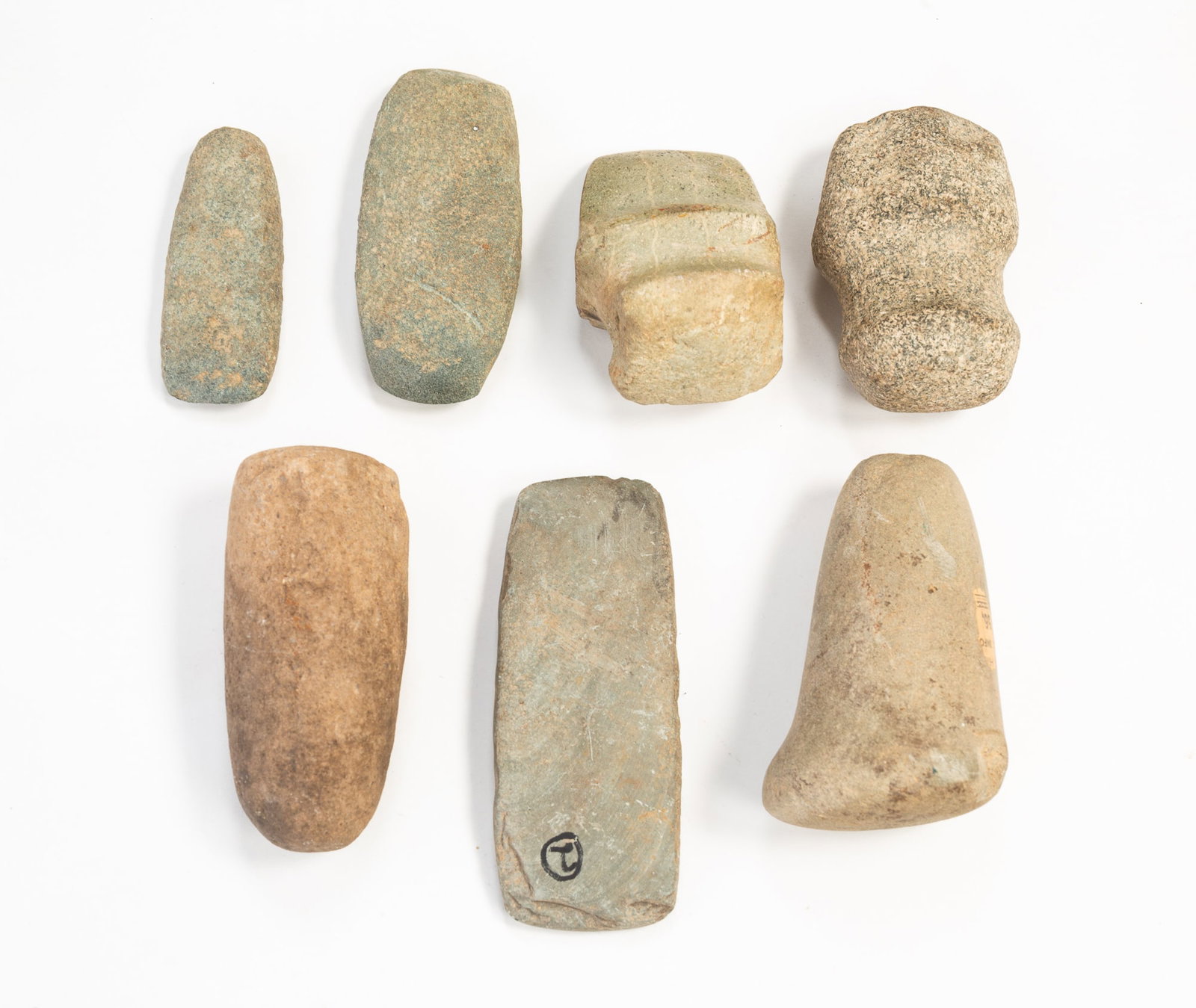 SEVEN NATIVE AMERICAN STONE TOOLS. - 2