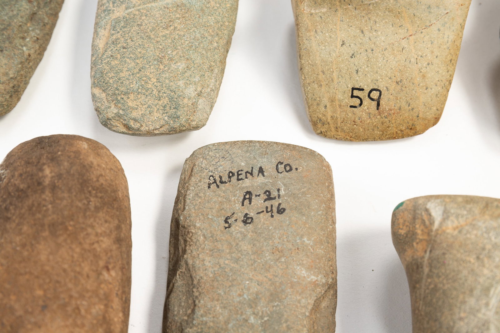 SEVEN NATIVE AMERICAN STONE TOOLS. - 3