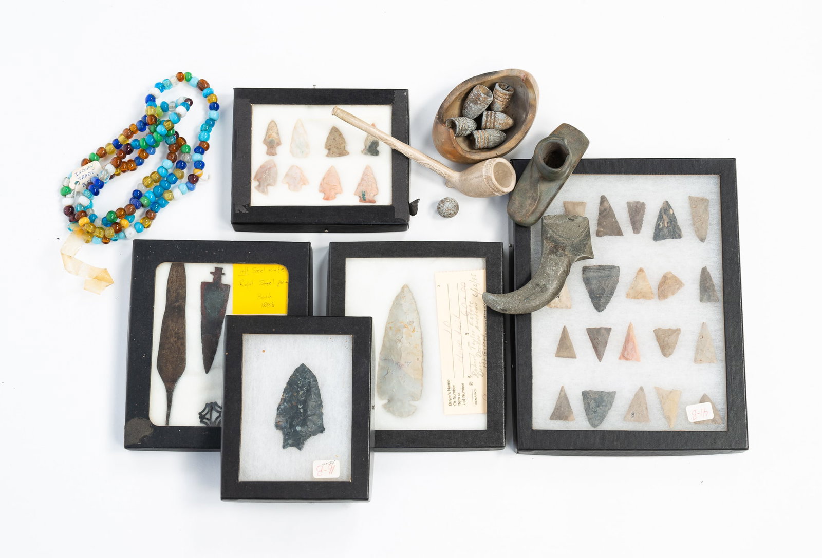 GROUP OF NATIVE AMERICAN ITEMS. (1 of 8)