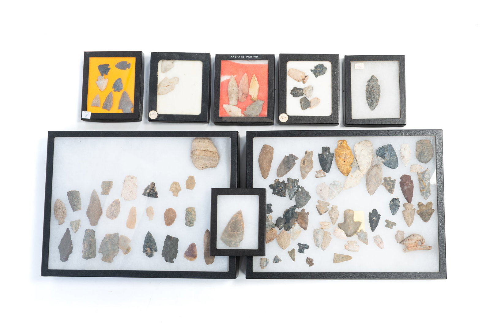 GROUP OF NATIVE AMERICAN STONE POINTS. (1 of 7)