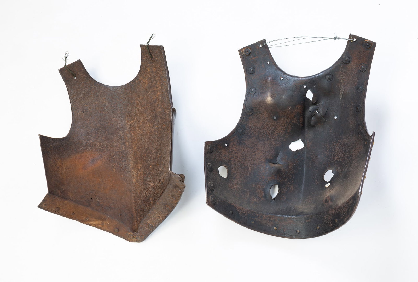 TWO ARMOR BREASTPLATES. - 4