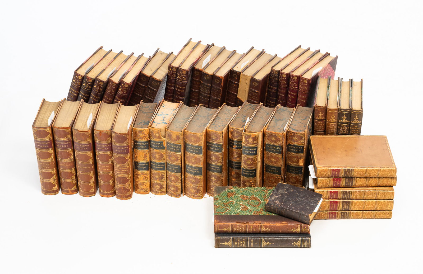 GROUP OF HISTORICAL BOOK SETS, INCL. EIGHT VOLUMES OF "WORKS OF FRANK STOCKTON". (1 of 6)