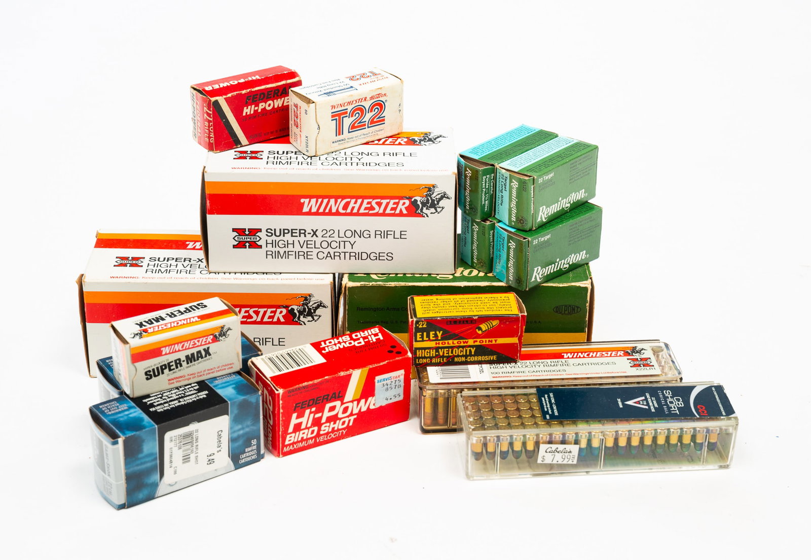 OVER 2,000 ROUNDS OF .22 CALIBER AMMO. (1 of 5)