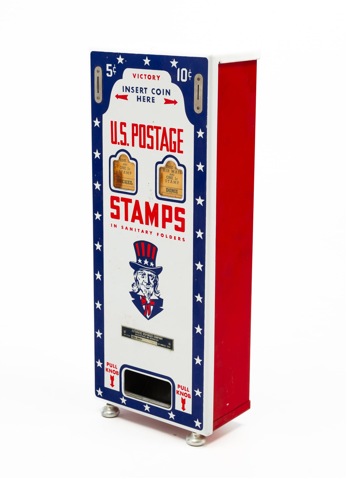 "VICTORY" STAMP VENDING MACHINE. (1 of 4)