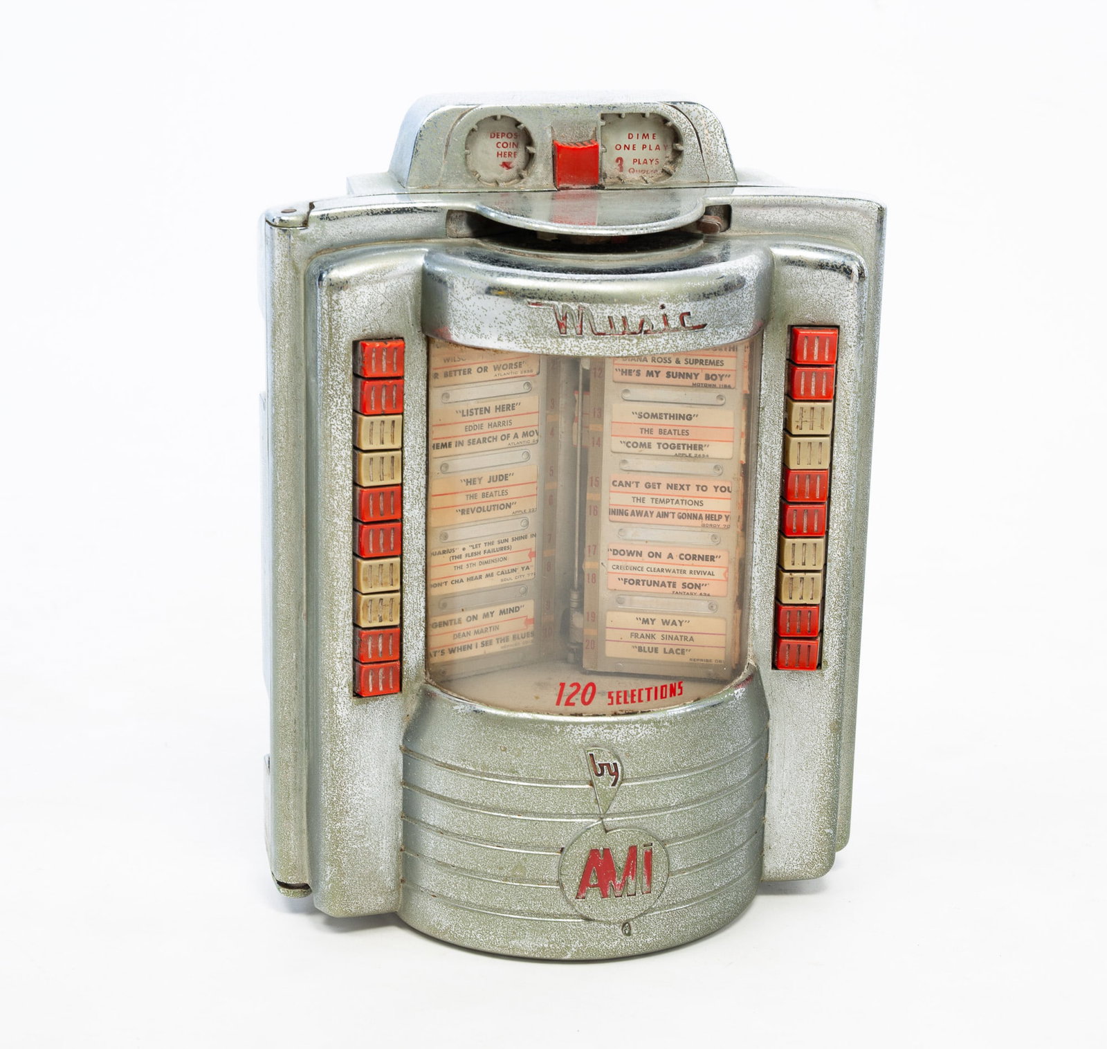 AMI WALL-MOUNT COIN-OP JUKEBOX. (1 of 8)