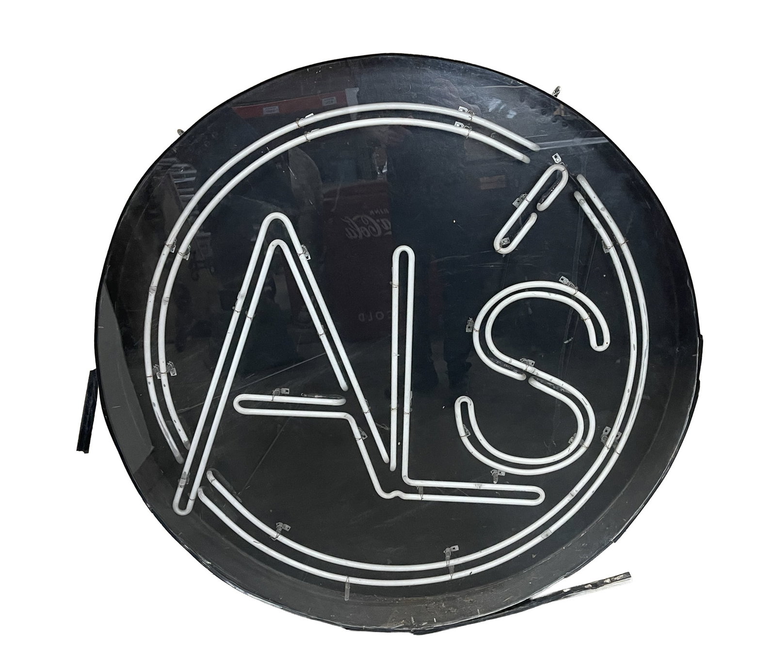 "AL'S" NEON HANGING BAR SIGN. (1 of 6)