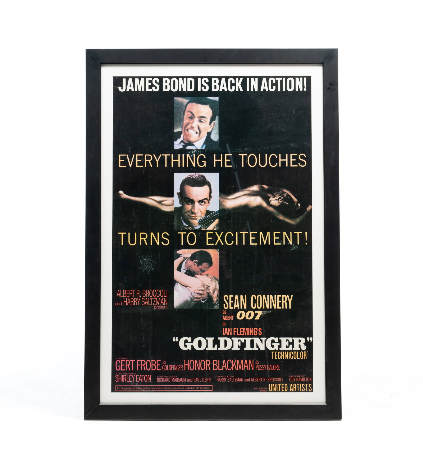 JAMES BOND "GOLDFINGER" MOVIE POSTER. (1 of 4)