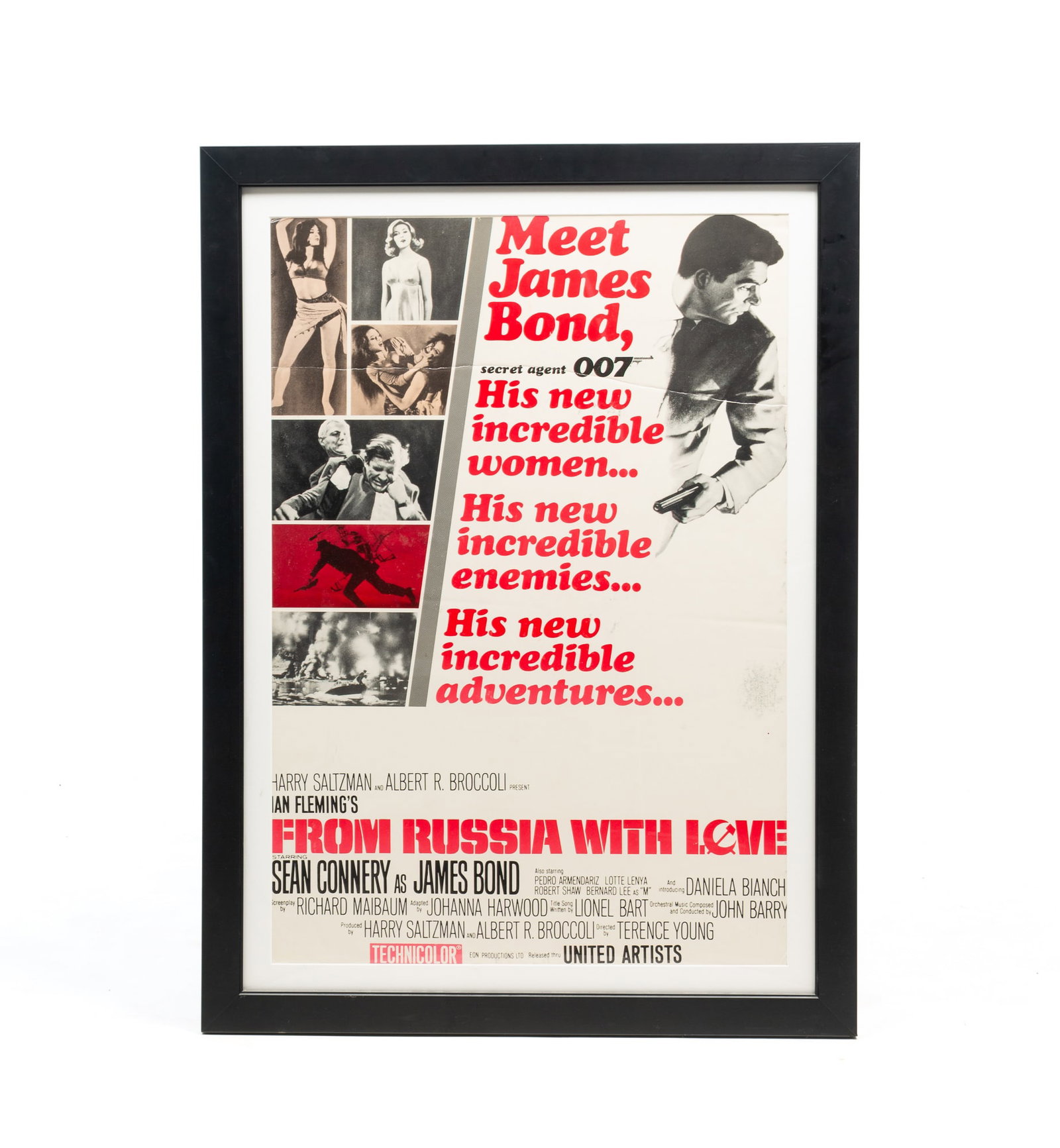 JAMES BOND "FROM RUSSIA WITH LOVE" MOVIE POSTER. (1 of 5)