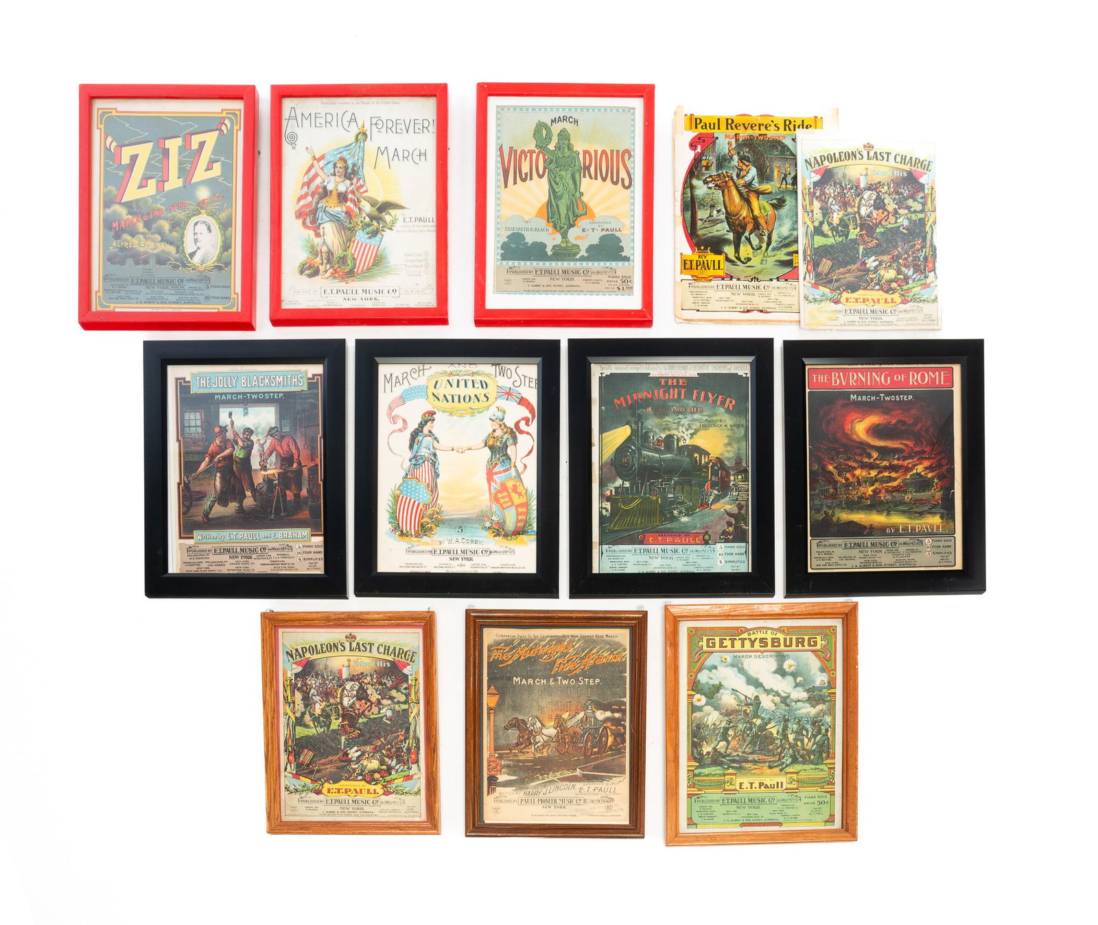 GROUP OF E.T. PAUL SHEET MUSIC. (1 of 9)