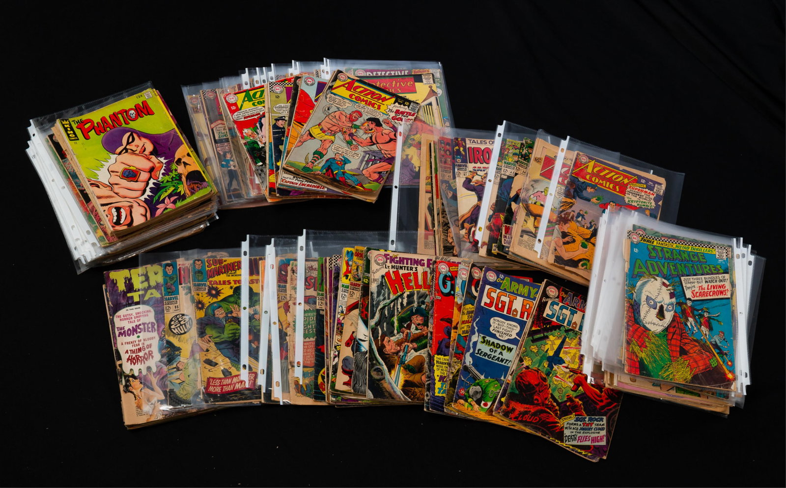 LARGE GROUP OF SILVER AND BRONZE AGE MOSTLY DC AND MARVEL COMICS. (1 of 7)
