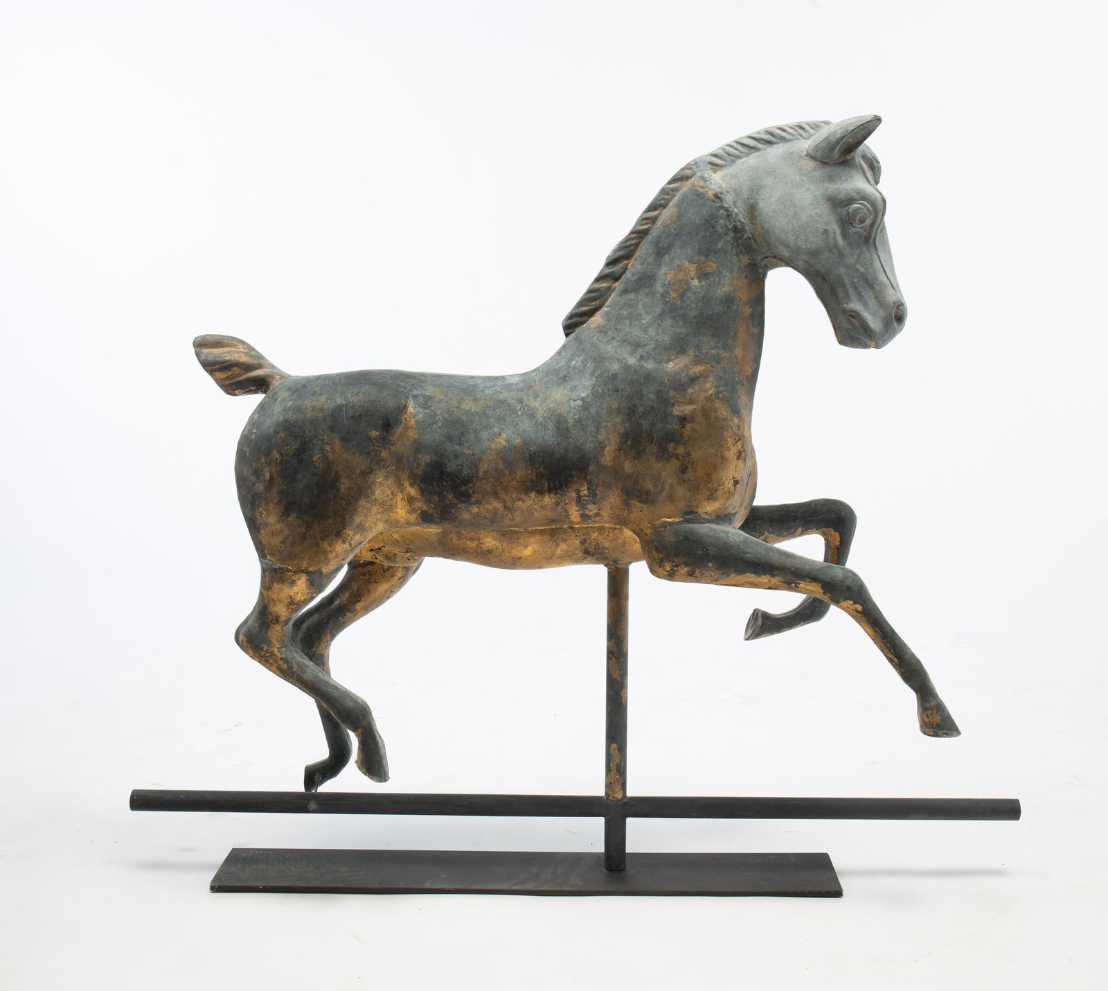 LARGE HACKNEY HORSE WEATHERVANE WITH ORIGINAL SURFACE. (1 of 8)
