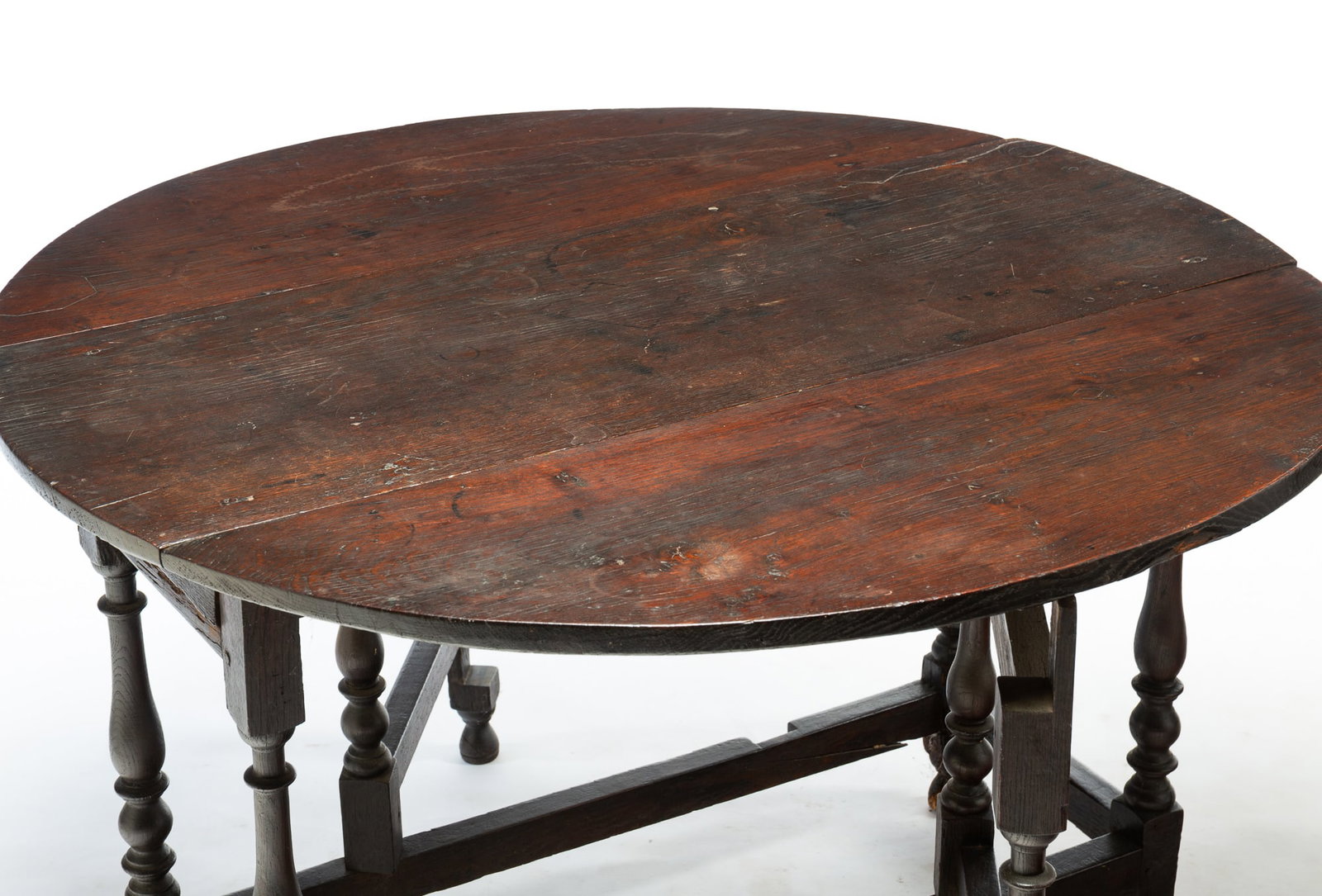 WILLIAM AND MARY GATELEG DROP LEAF TABLE. - 3