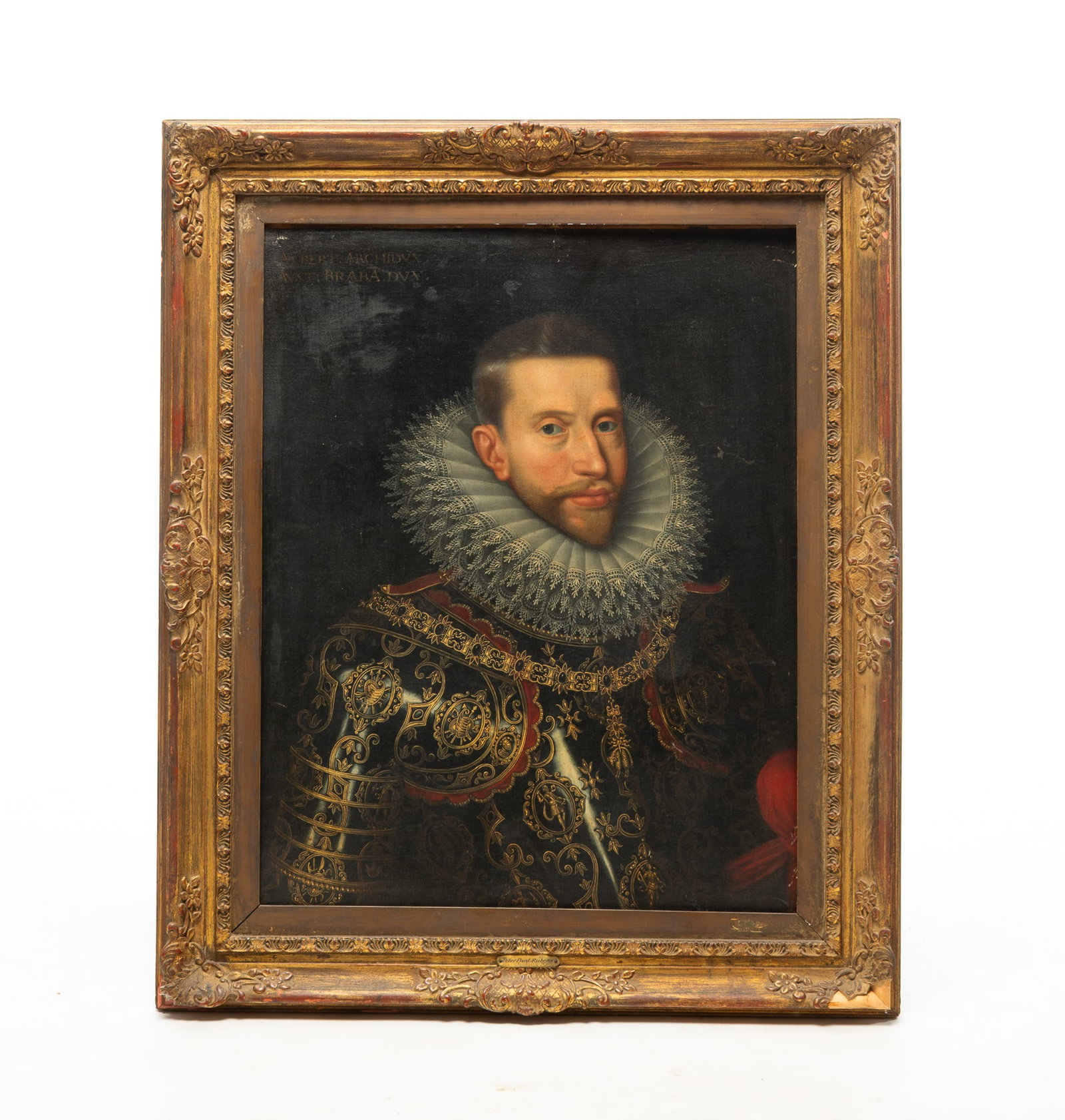 AFTER FRANS POURBUS THE YOUNGER (FLEMISH, 1569-1622) OIL ON CANVAS PORTRAIT OF ARCHDUKE ALBERT VII: AFTER FRANS POURBUS THE YOUNGER (FLEMISH, 1569-1622) OIL ON CANVAS PORTRAIT OF ARCHDUKE ALBERT VII OF AUSTRIA, GOVERNOR OF THE SPANISH NETHERLANDS. European, 18th or 19th Century. Depicting the
