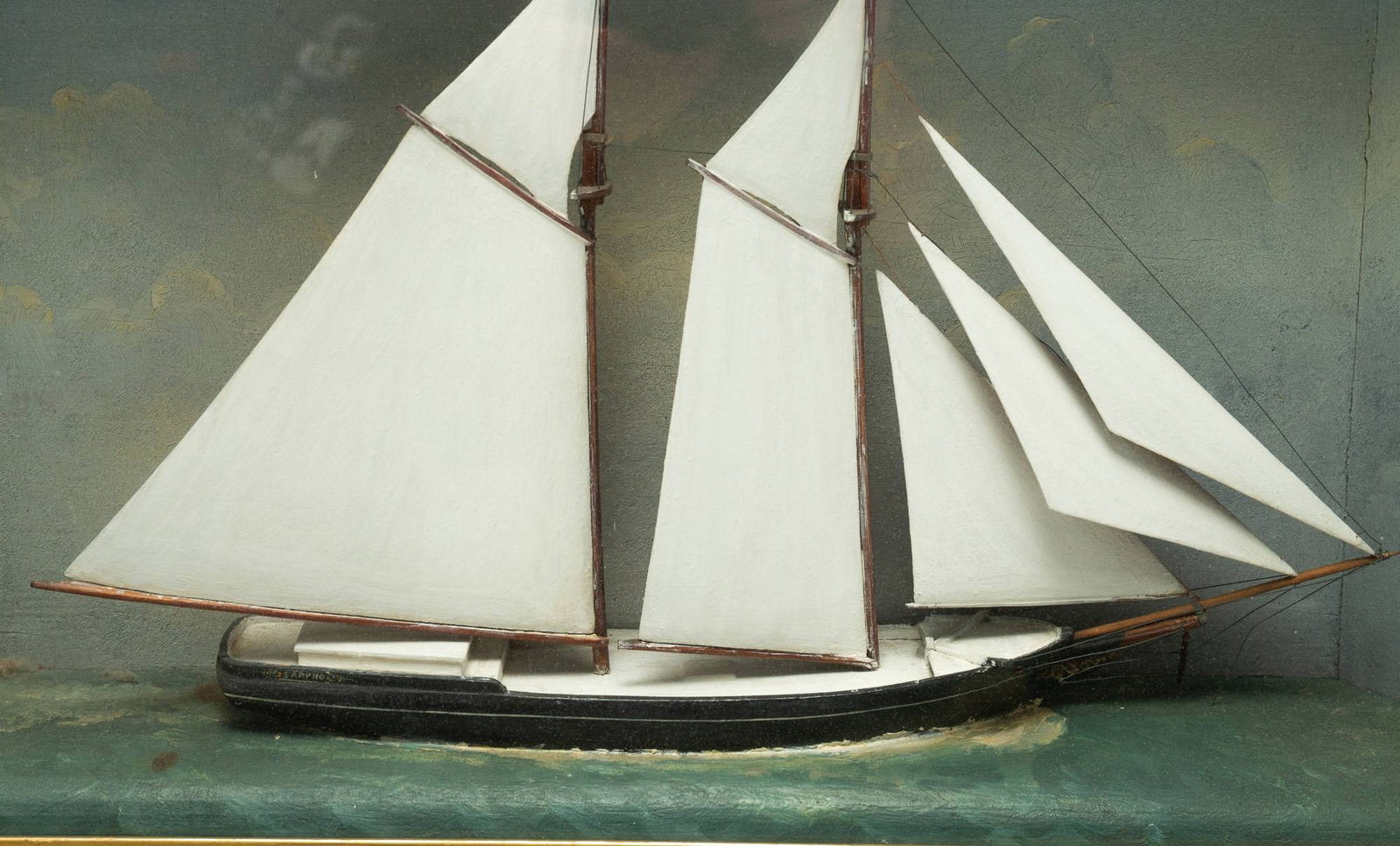 FRAMED SAILING SHIP DIORAMA. - 5