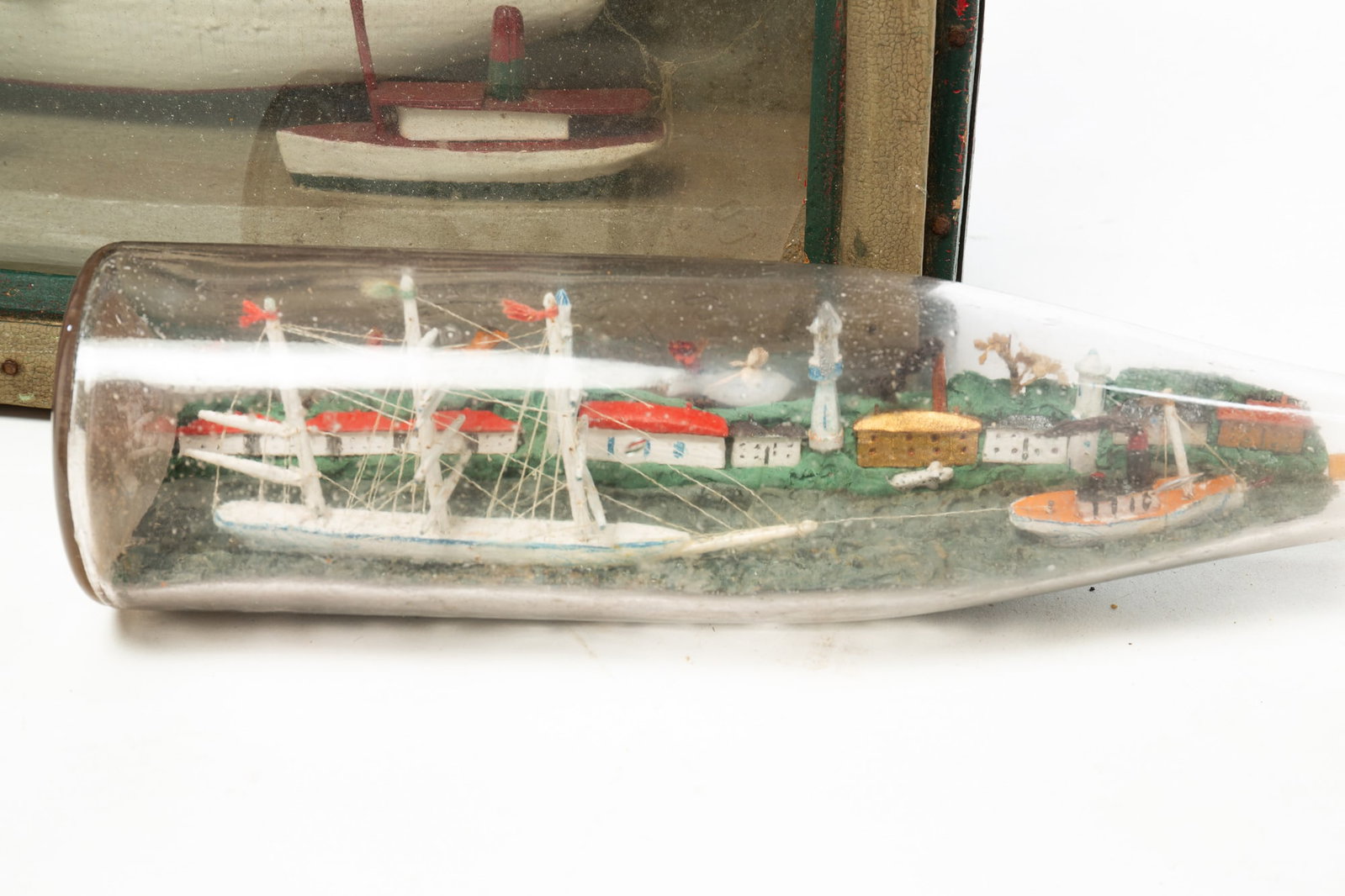 THREE SHIP DIORAMAS. - 3