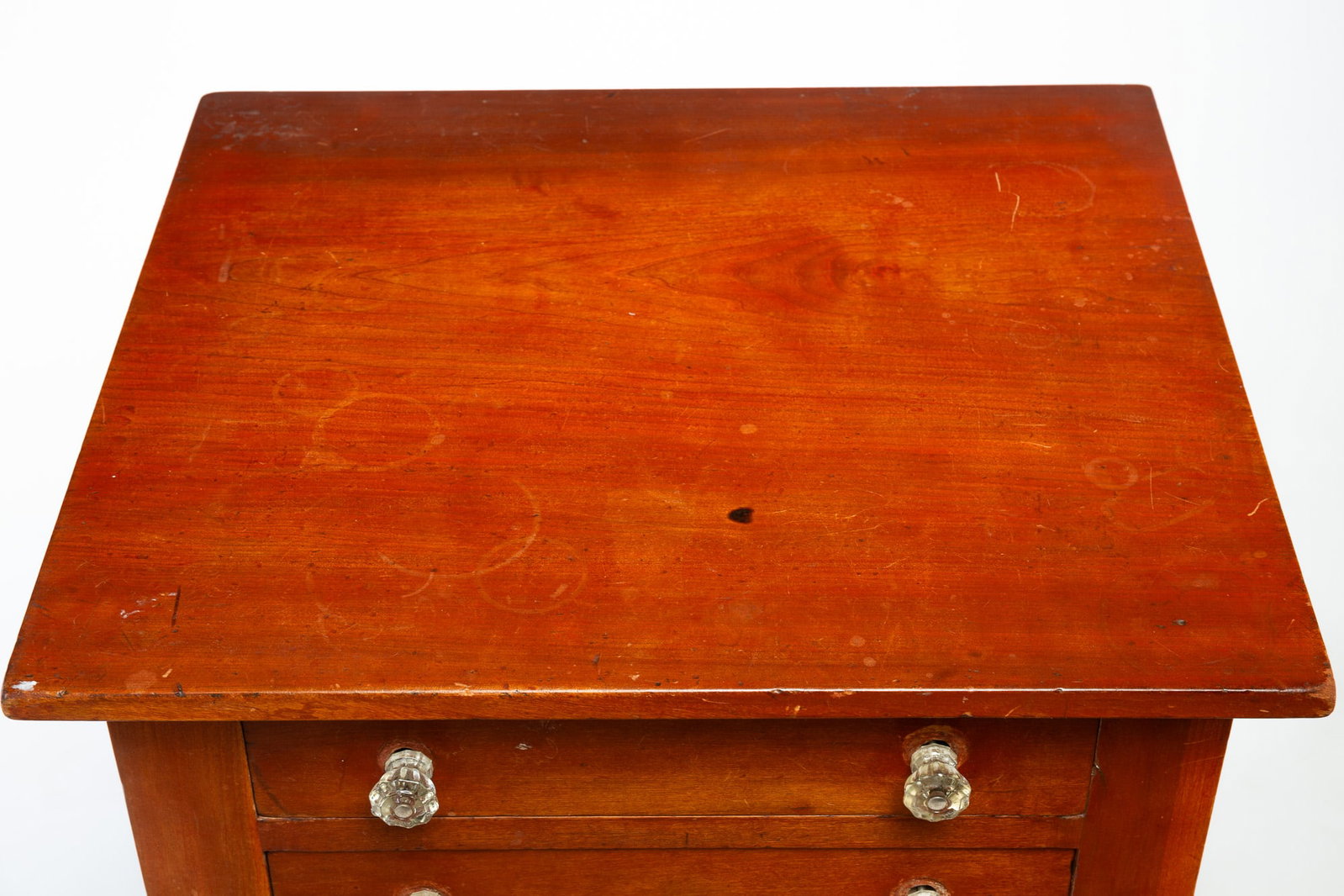 SHERATON CHERRY TWO-DRAWER STAND. - 3