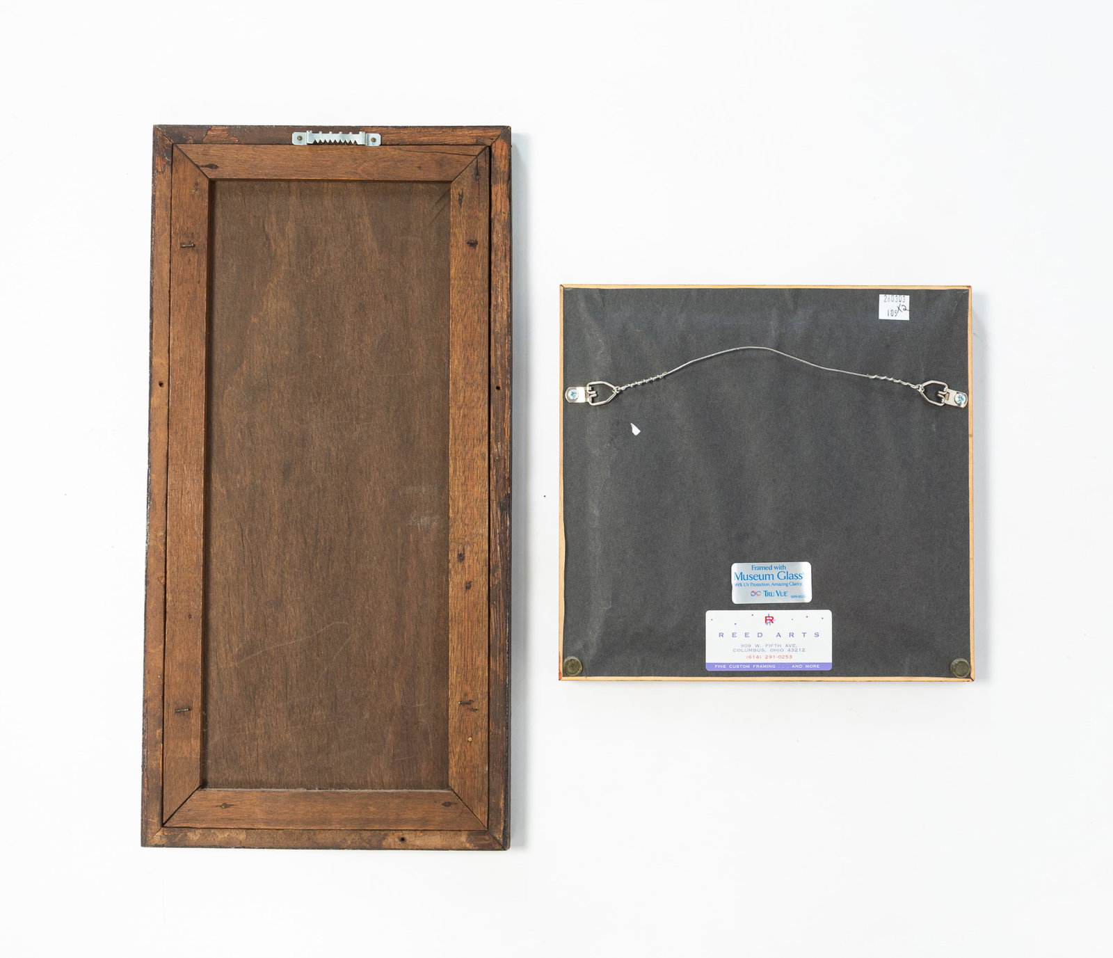 TWO FRAMED NEEDLEWORK0 SAMPLERS. - 4