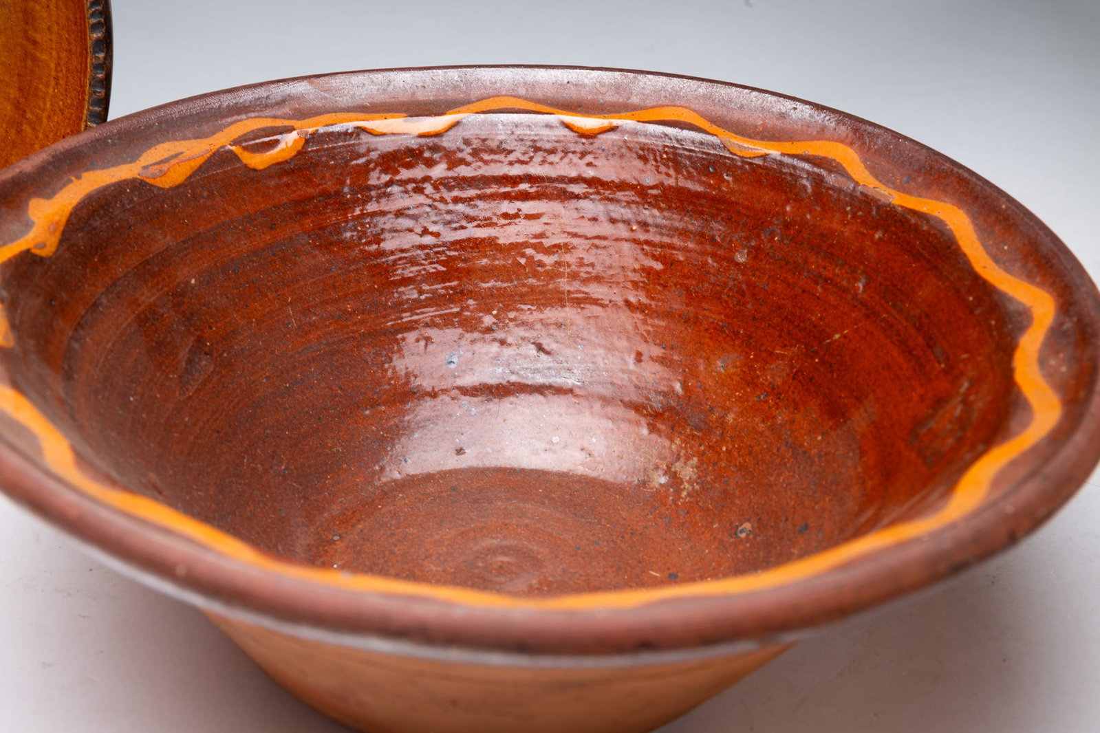 TWO REDWARE BOWLS. - 3