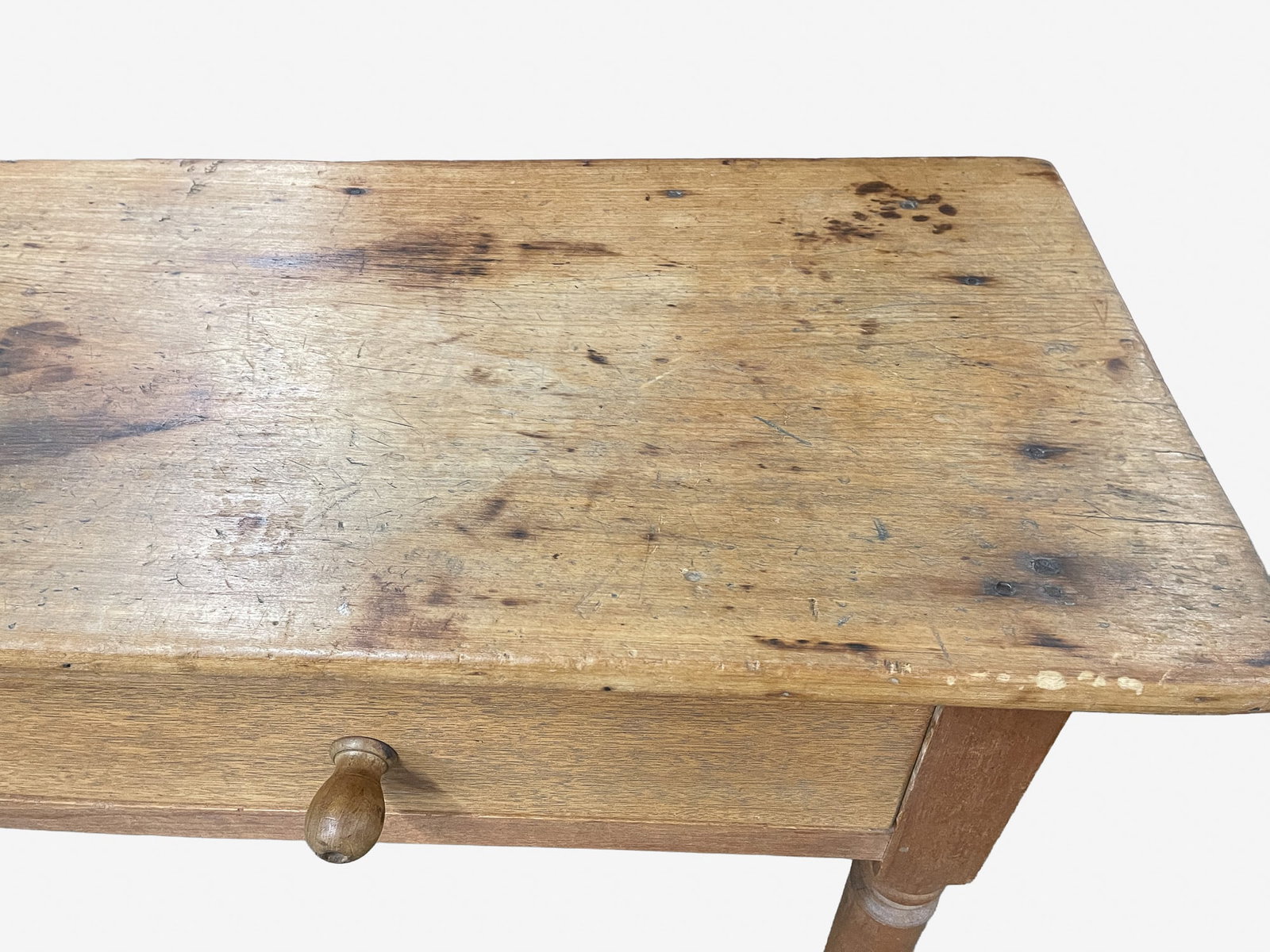 SHERATON WALNUT TWO-DRAWER KITCHEN WORK TABLE. - 3
