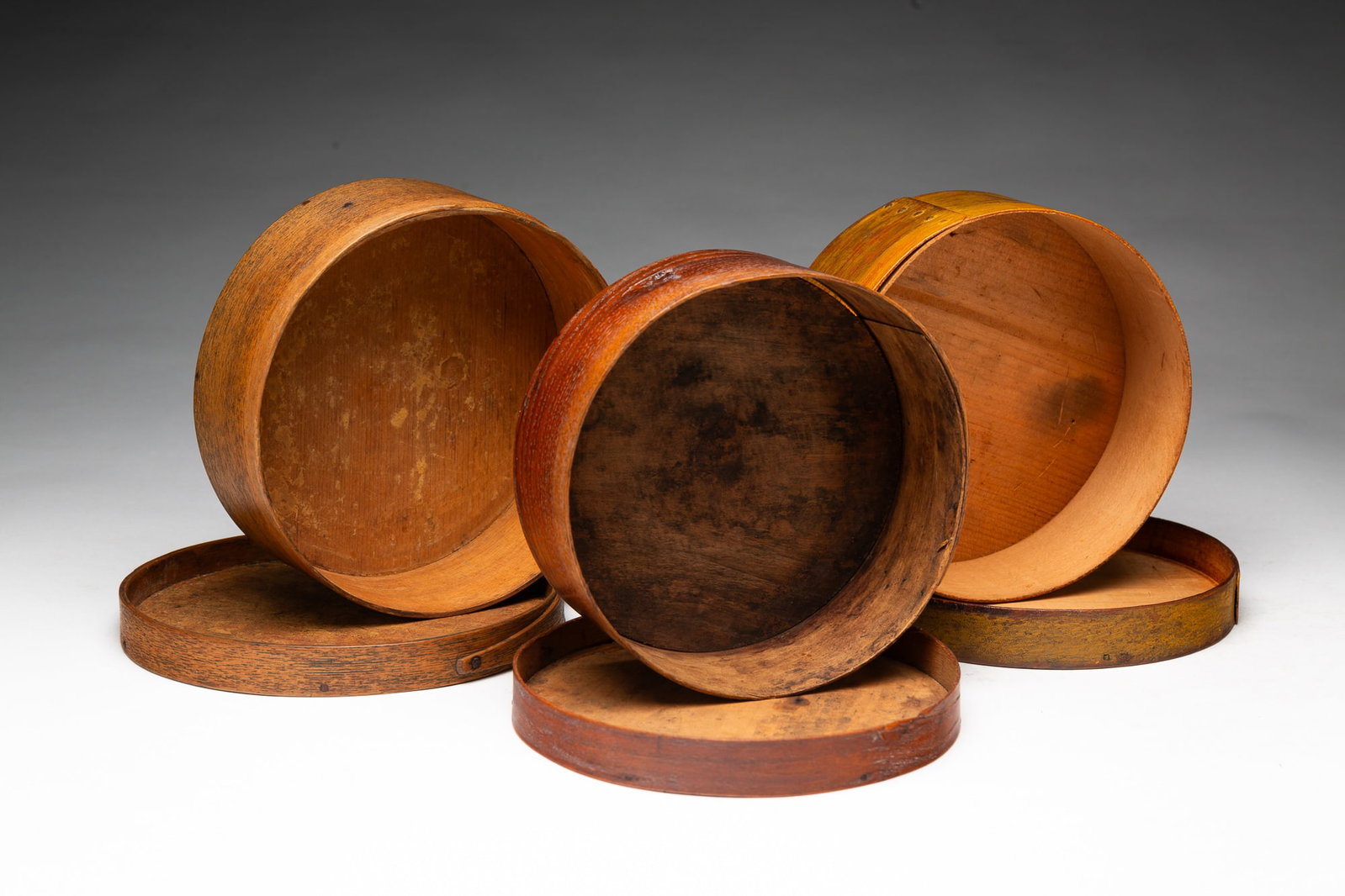 THREE BENTWOOD PANTRY BOXES. - 3