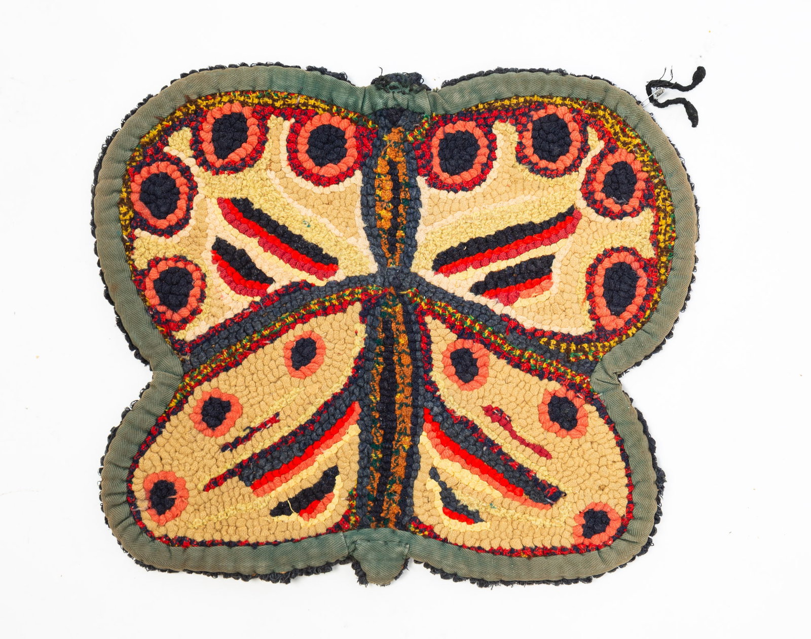 BUTTERFLY HOOKED RUG. - 2