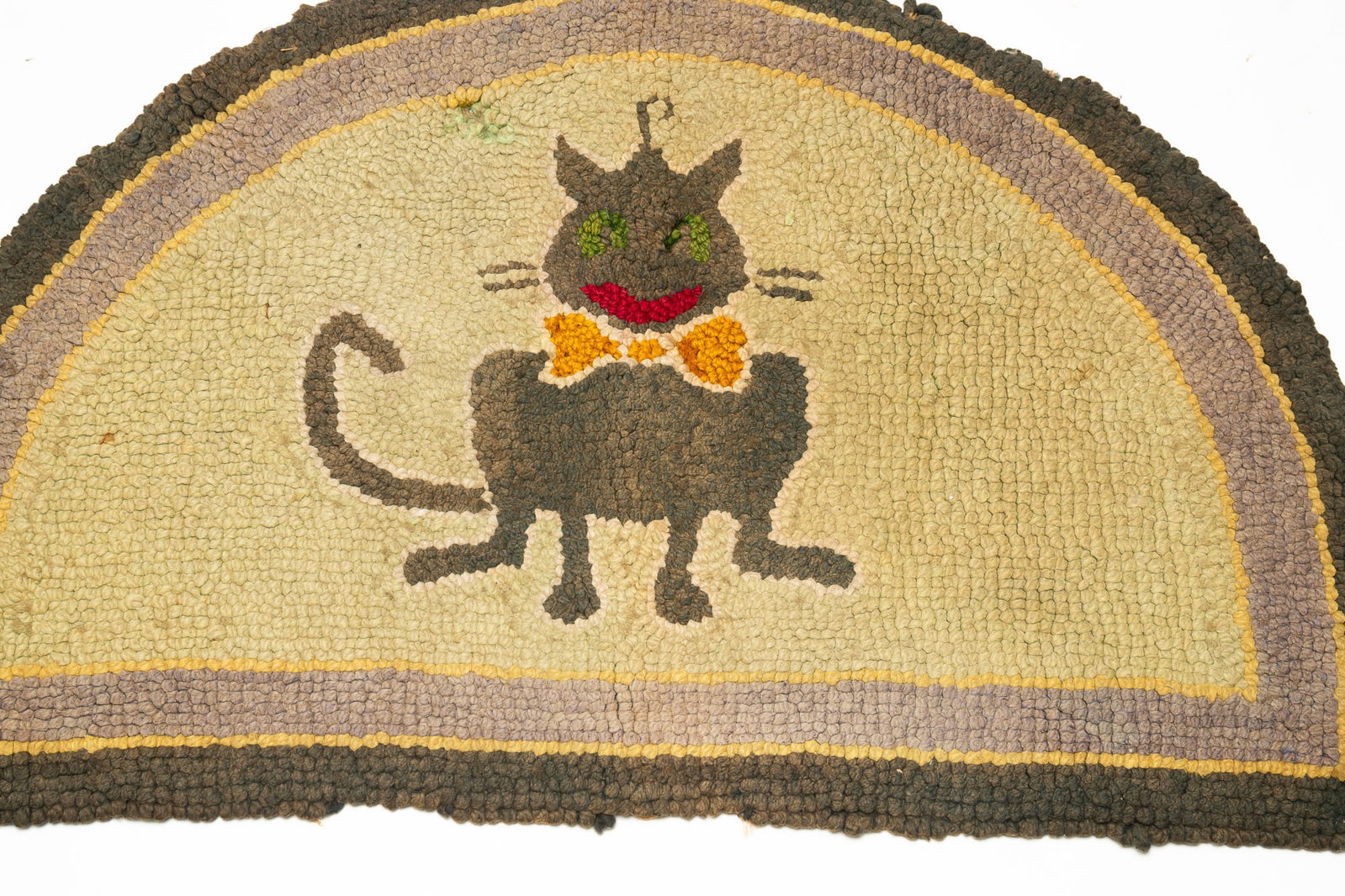 TWO HOOKED RUGS. - 2