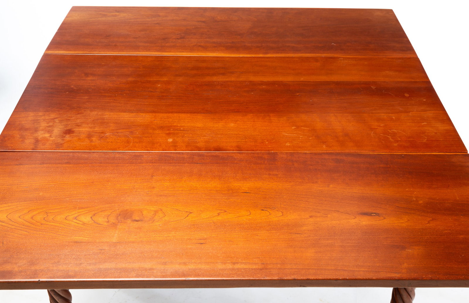 COUNTRY SHERATON CHERRY DROP LEAF TABLE. - 3