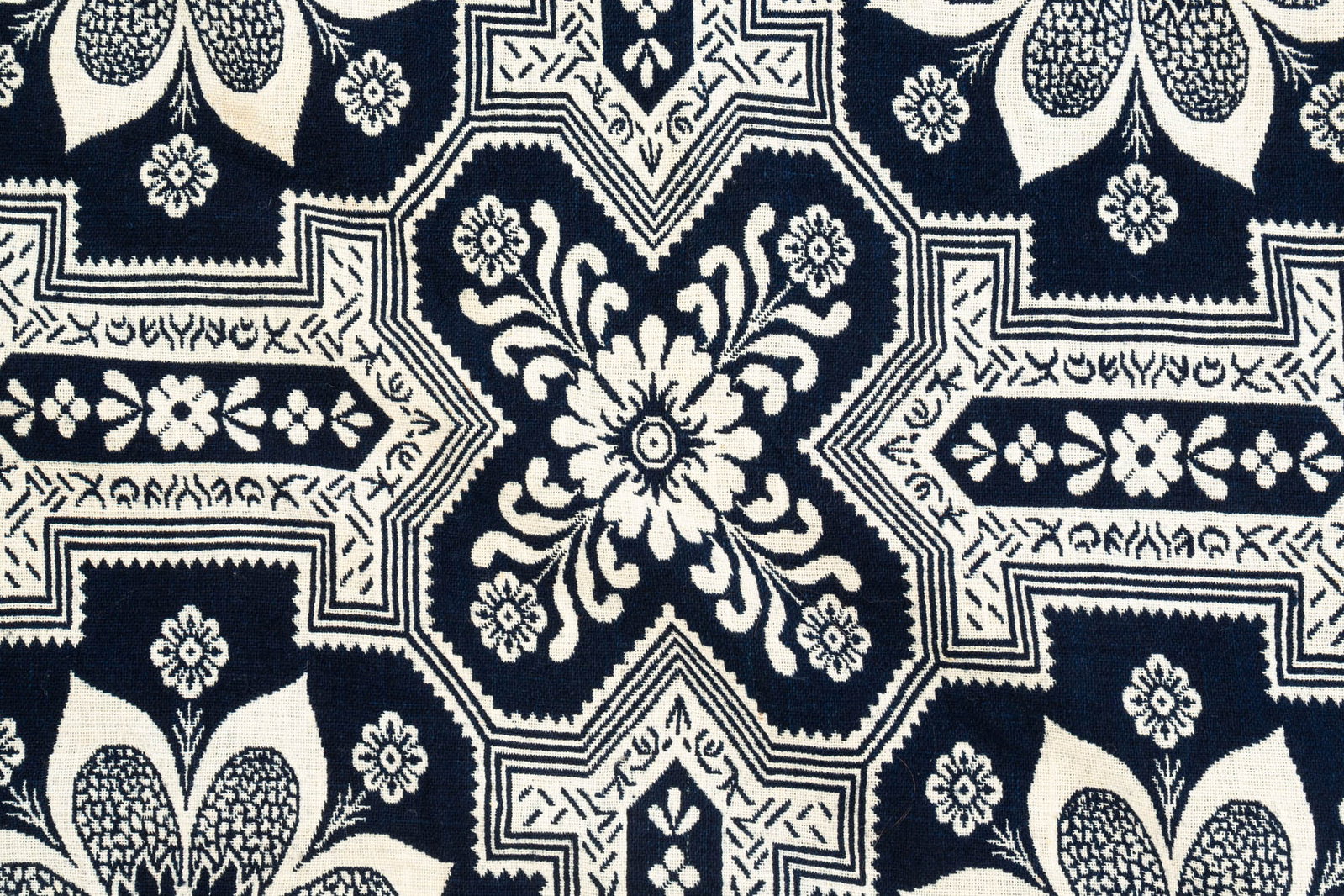 THREE JAQUARD COVERLETS. - 2