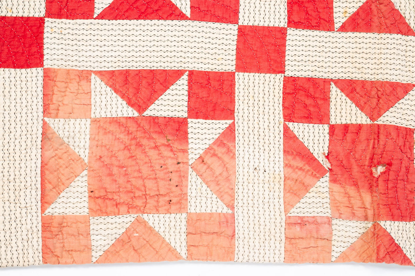 THREE PIECEWORK QUILTS. - 4