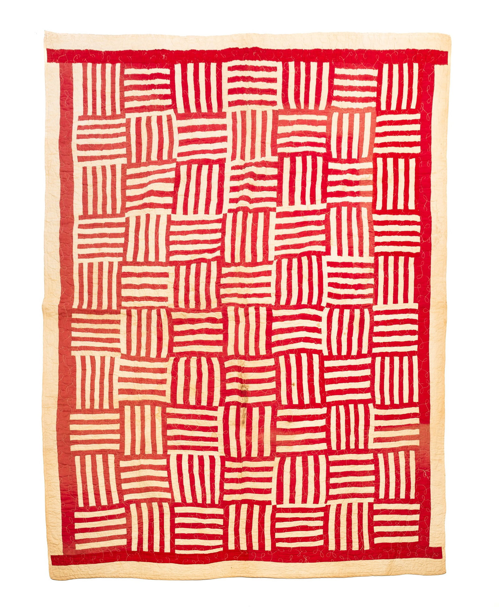 THREE PIECEWORK QUILTS. - 6