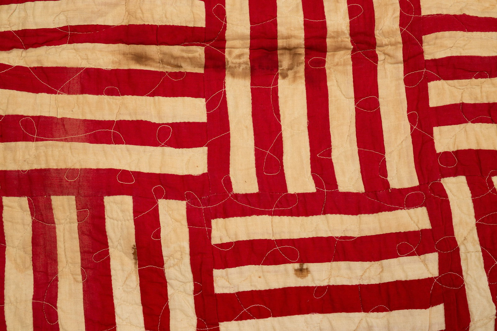 THREE PIECEWORK QUILTS. - 8