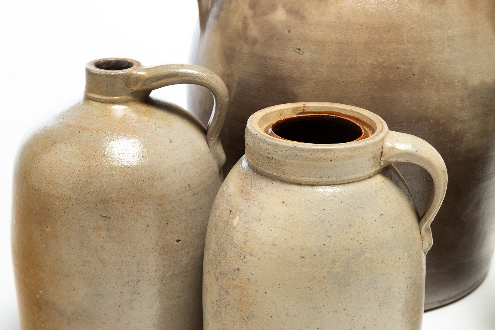 FOUR STONEWARE VESSELS. - 3