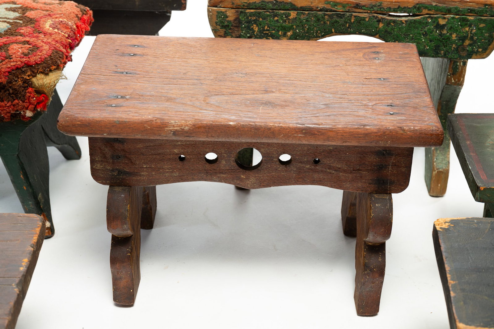EIGHT FOOTSTOOLS. - 4