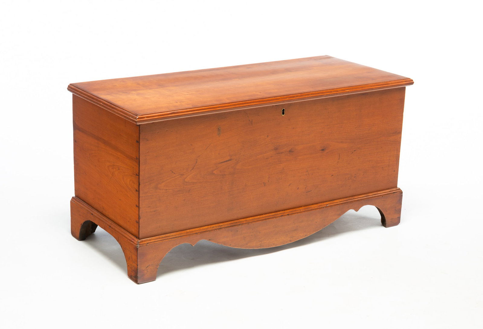 DIMINUTIVE CHERRY BLANKET CHEST. (1 of 5)