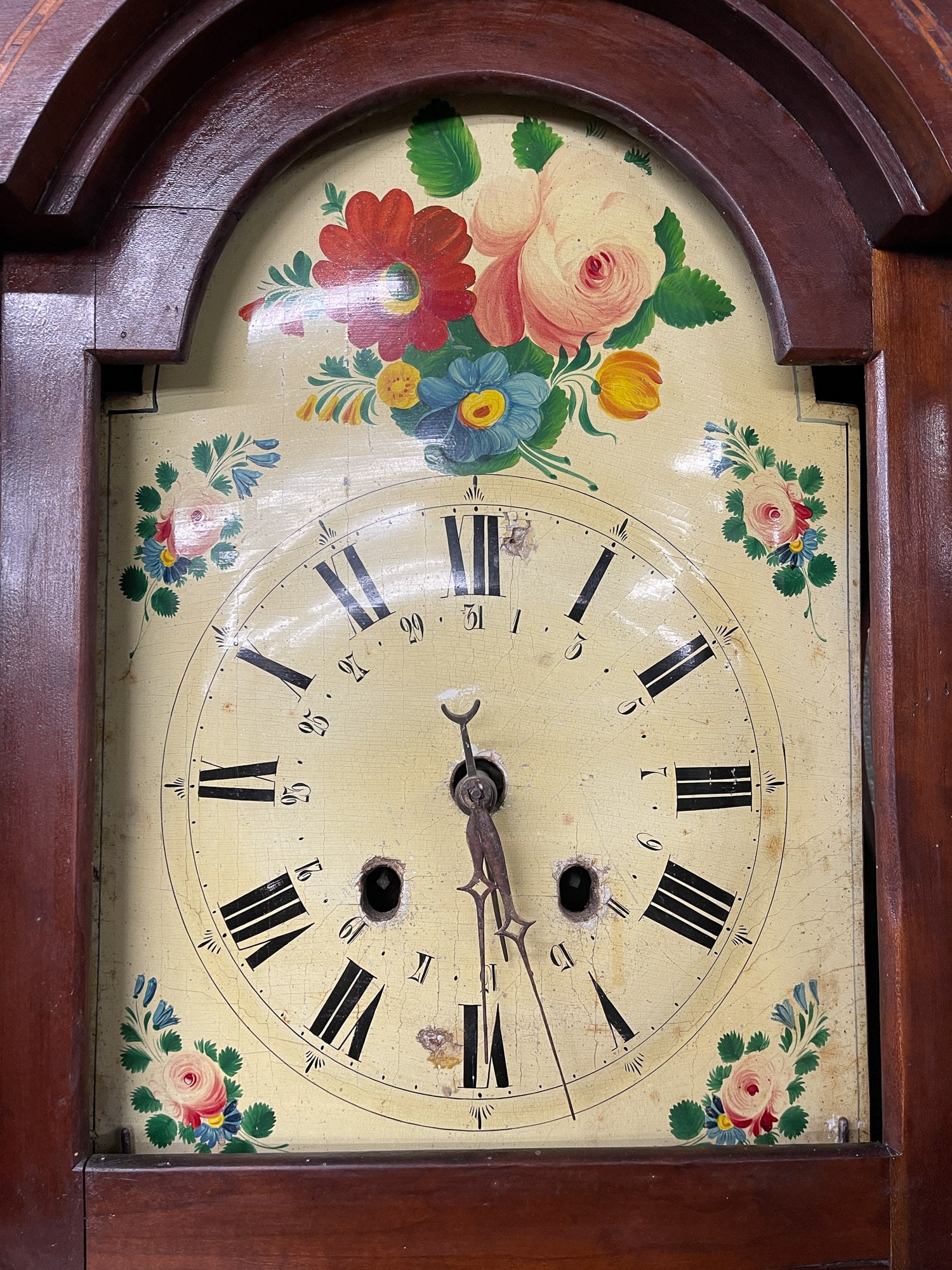 INLAID TALL CASE CLOCK. - 2