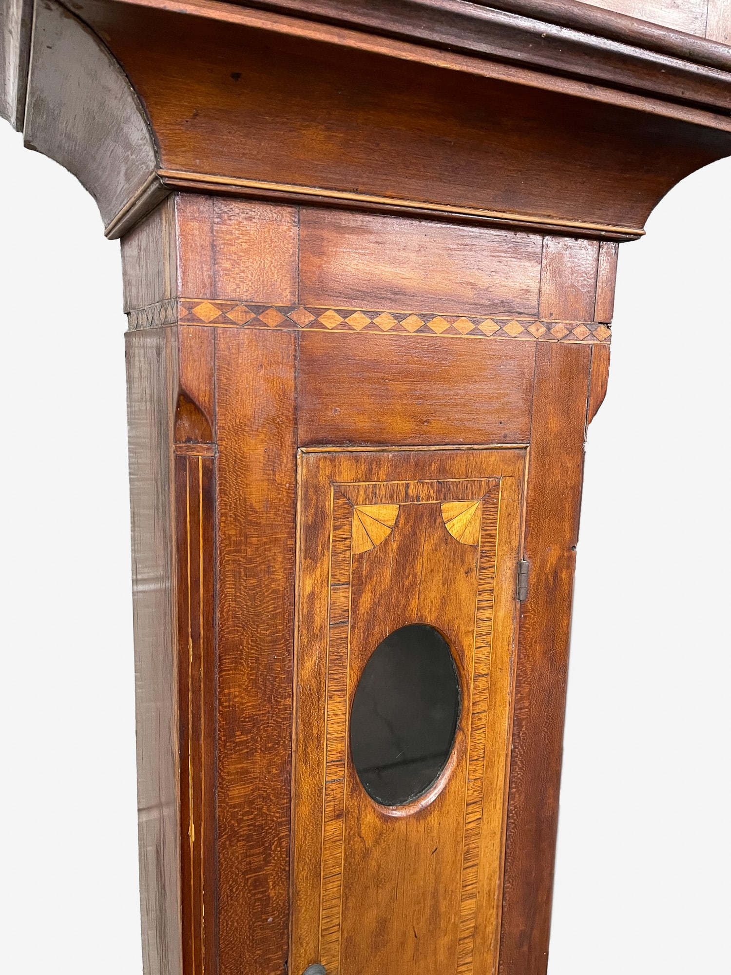 INLAID TALL CASE CLOCK. - 3
