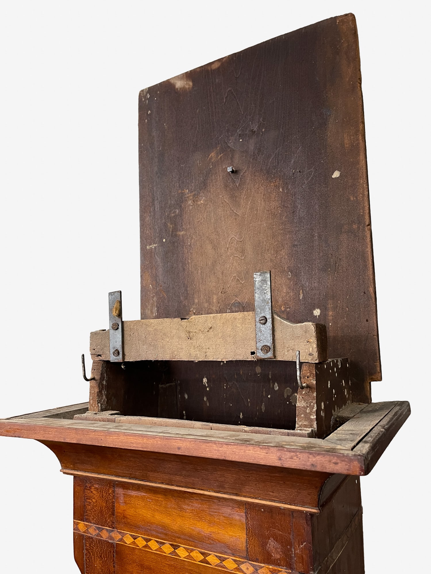 INLAID TALL CASE CLOCK. - 6