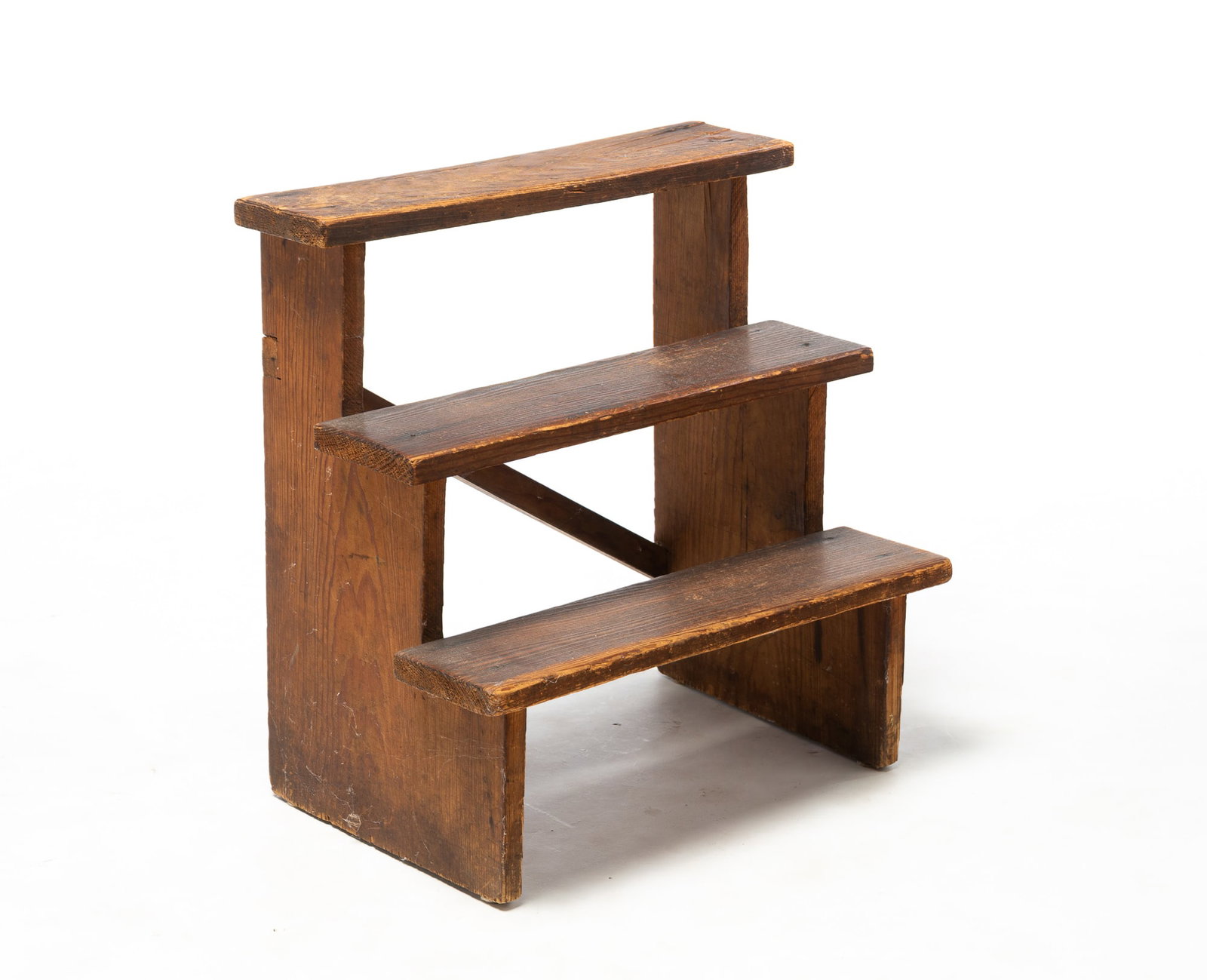 PRIMITIVE TIERED STAIR-STEP STAND. (1 of 3)