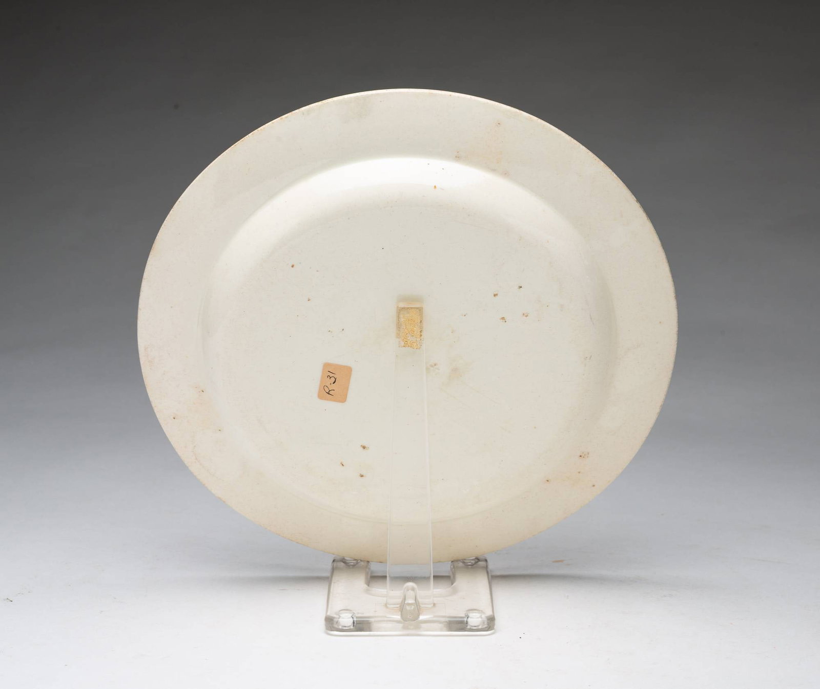 SOFT PASTE PLATE DECORATED WITH A MASTED SHIP. - 3