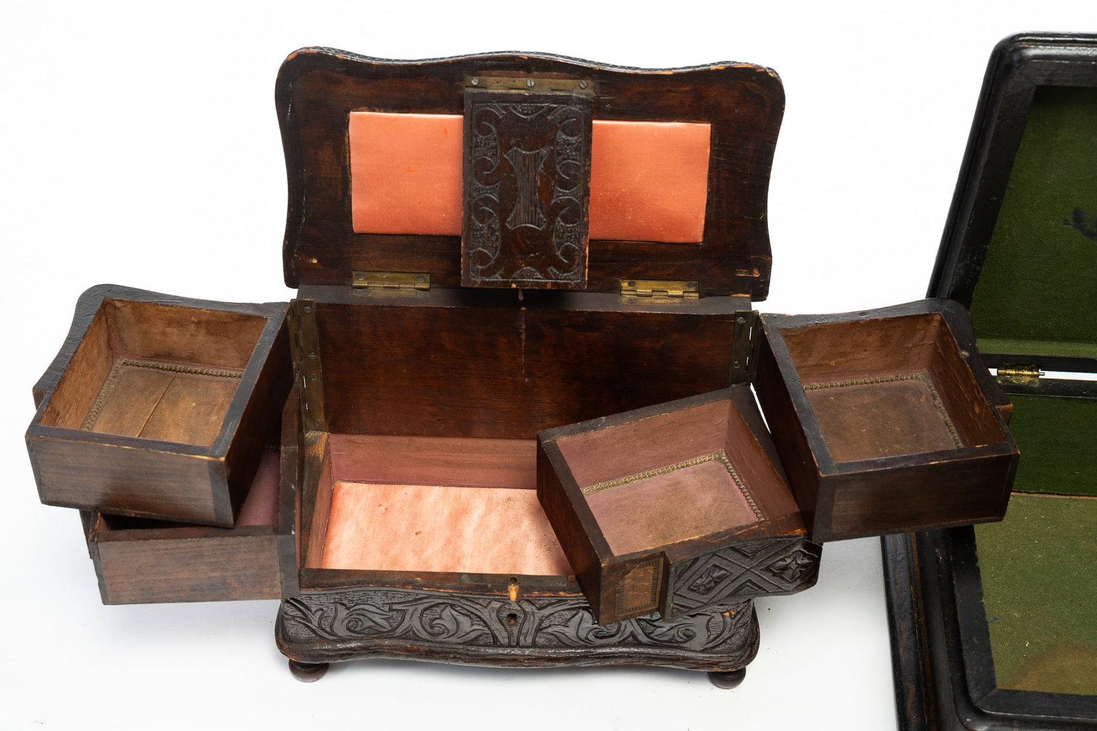 FOUR WOODEN BOXES. - 4