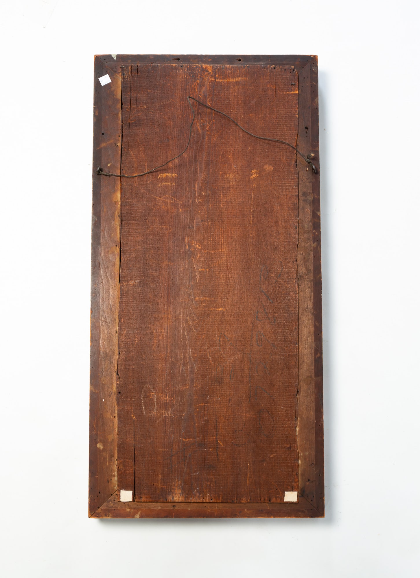 EMPIRE MIRROR WITH REVERSE PAINTED TABLET. - 4