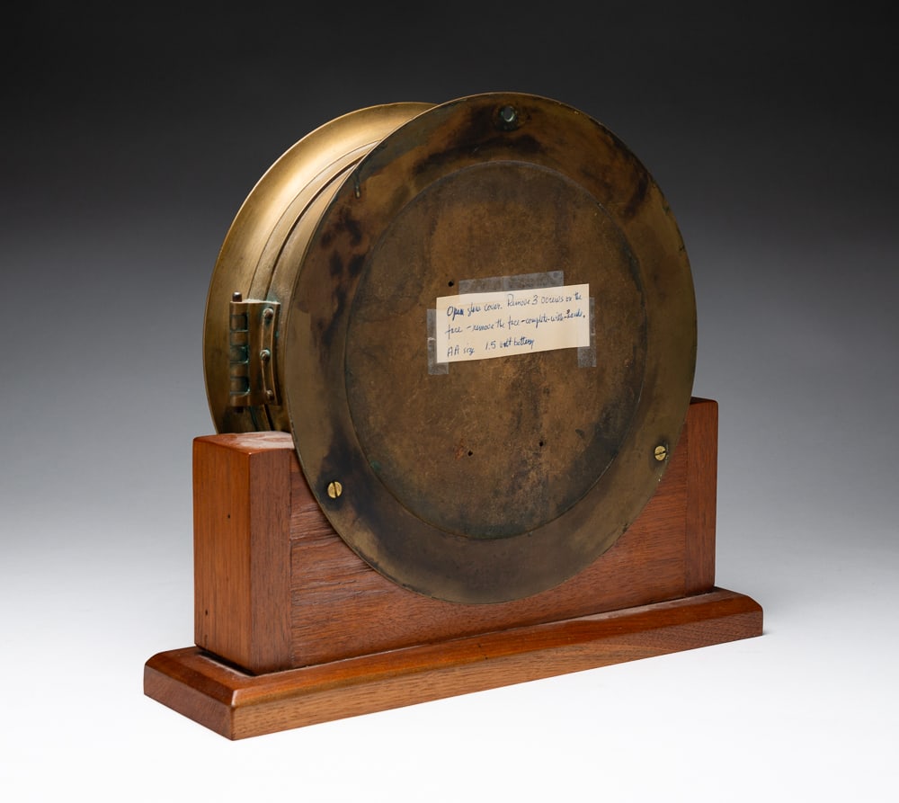 BRASS SHIP CLOCK. - 7
