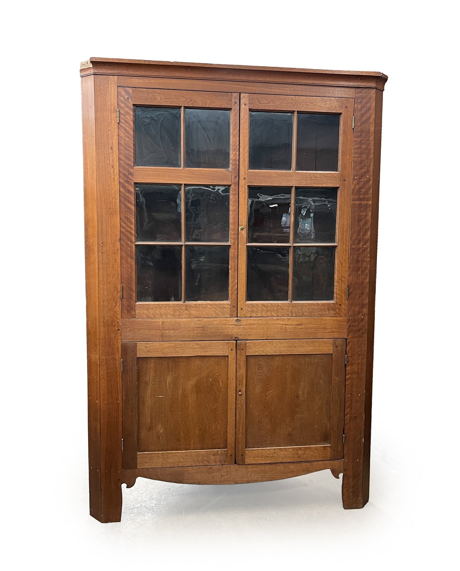 CHERRY CORNER CUPBOARD. (1 of 5)